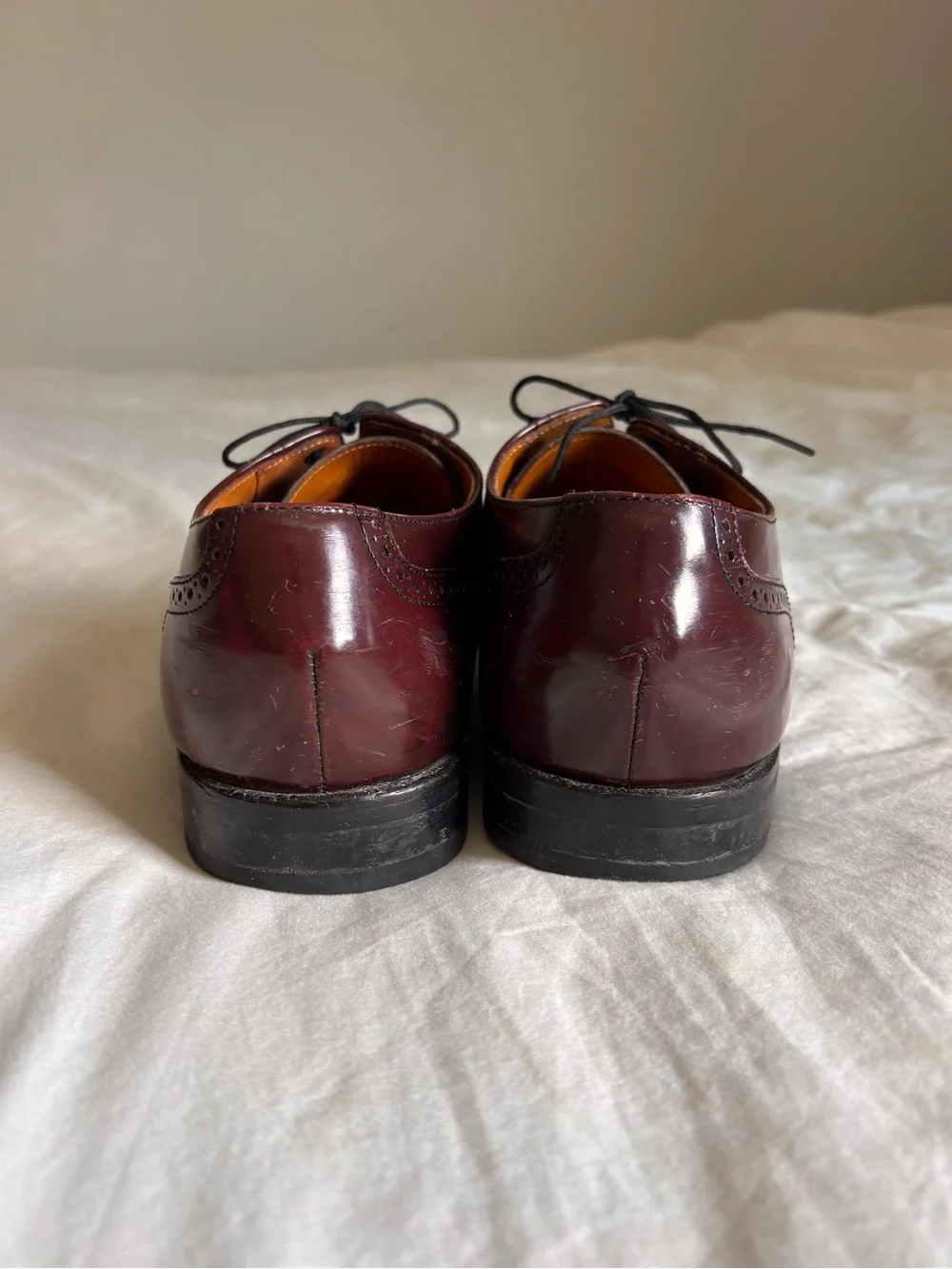 Vintage Cole Haan Burgundy Wingtip Oxford Dress Shoes • Size 11.5